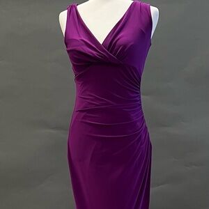 Lauren - Elegant Purple Sleeveless Dress